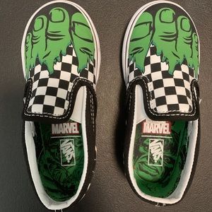Vans Toddler Size 9. Hulk. Never worn.